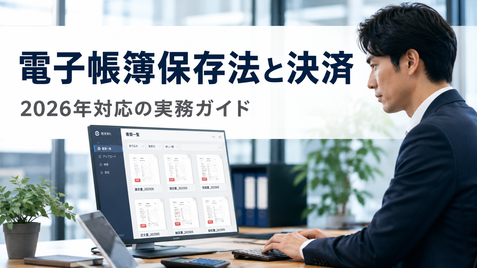 電子帳簿保存法と決済データ管理|2026年完全適用への実務ガイド