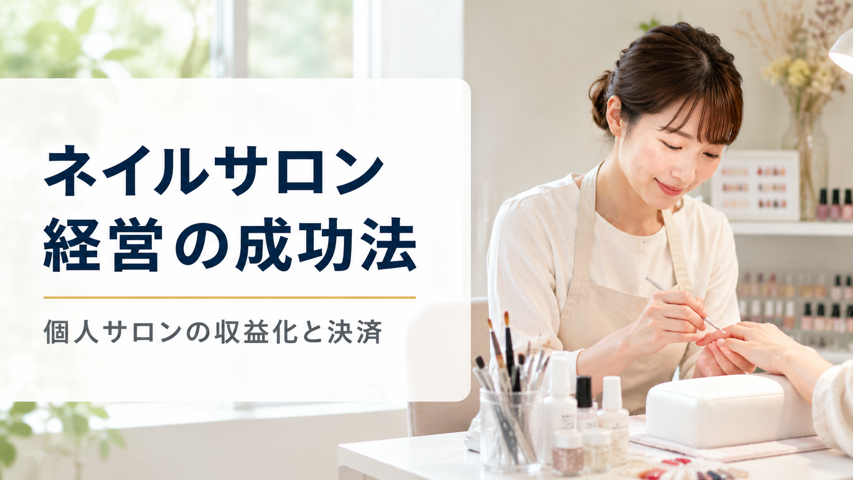 ネイルサロン経営を成功させる方法｜個人サロンの収益化と決済の工夫【2026年版】