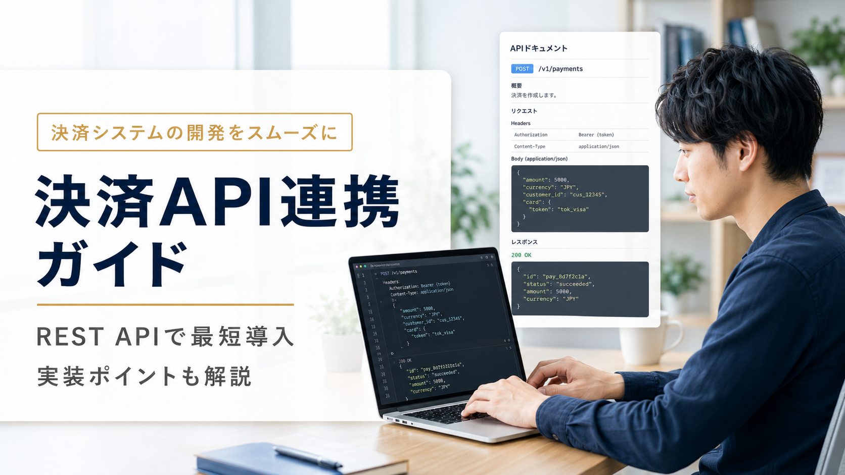 決済API連携の完全ガイド｜REST APIで最短導入する方法と実装のポイント【2026年版】